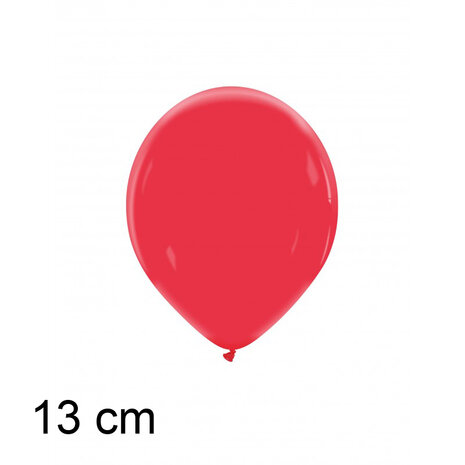 Cherry red / rood ballonnen, 13 cm / 5 inch