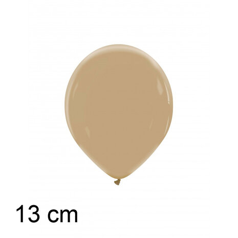Mokka ballonnen, 13 cm / 5 inch