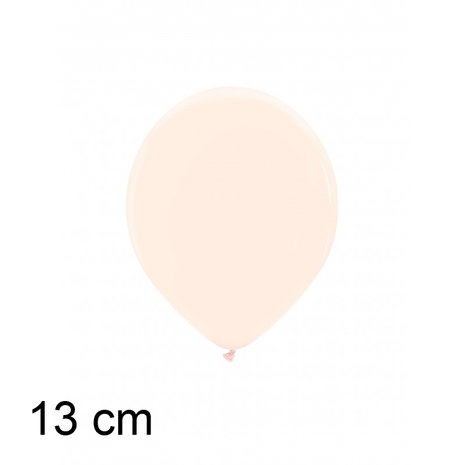 blush pink ballonnen, 13 cm / 5 inch