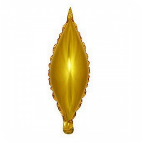 Taper folieballon goud, 18 inch