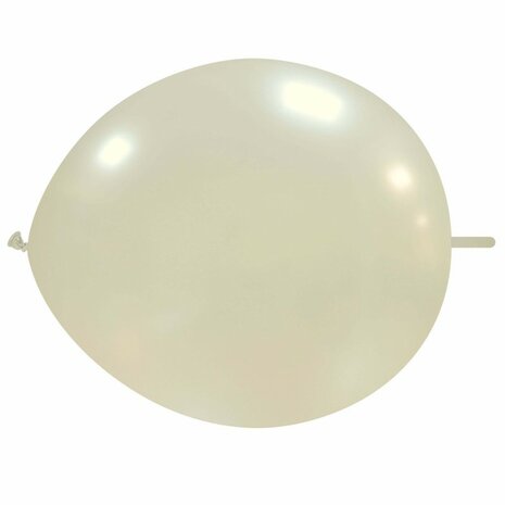 Link / knoopballonnen pearl - parelmoer, 30cm