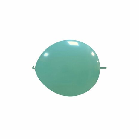 Kleine aqua knoop (link) ballonnen, 13 cm
