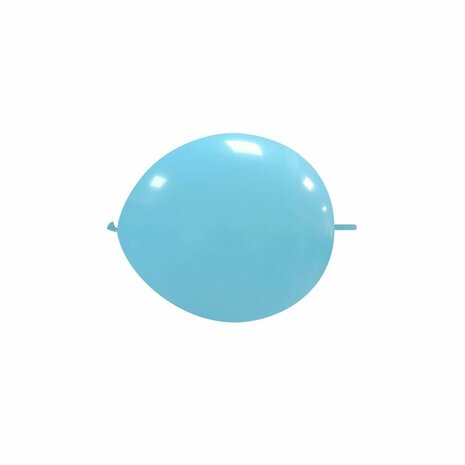 Kleine lichtblauwe knoop (link) ballonnen, 13 cm