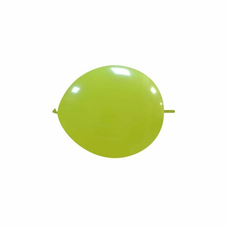 Kleine lime knoop (link) ballonnen, 13 cm