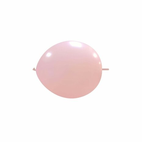 Kleine lichtroze knoop (link) ballonnen, 13 cm