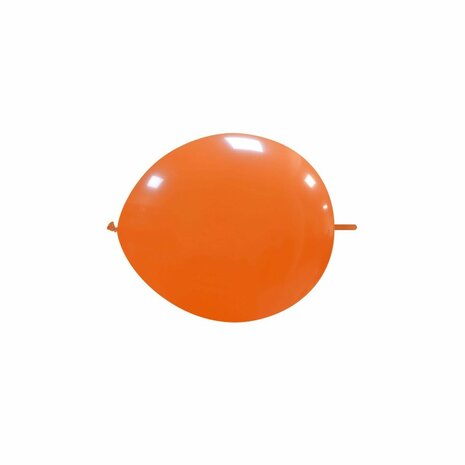 Oranje kleine knoop (link) ballonnen, 13 cm