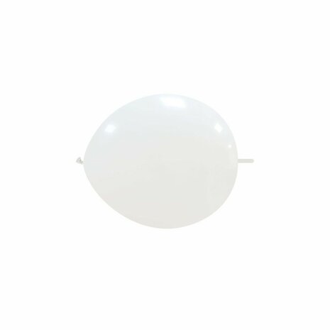 Wit kleine knoop (link) ballonnen, 13 cm