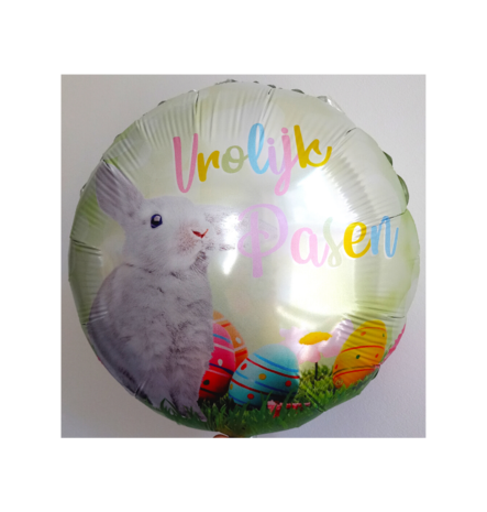 Vrolijk Pasen folieballon, 45cm