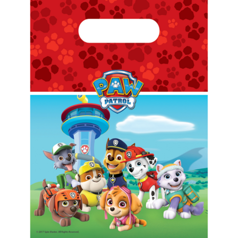 Paw Patrol uitdeelzakjes 6 stuks