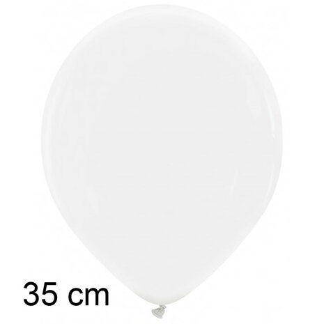 Snow white / wit ballonnen, 35 cm / 14 inch
