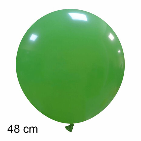 Grote groene ballonnen, 48 cm / 19 inch