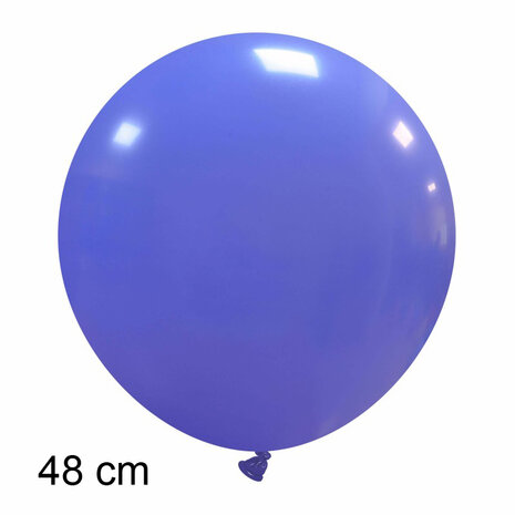 Grote blauwe/periwinkle  ballonnen, 48 cm / 19 inch