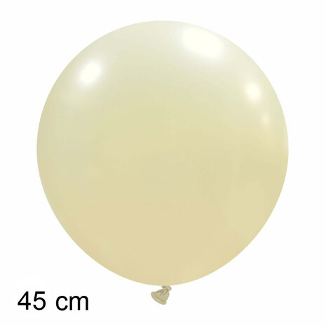 Grote metallic ivoor ballonnen, 45 cm / 18 inch