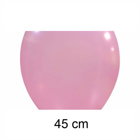 Grote metallic roze ballonnen, 45 cm / 18 inch