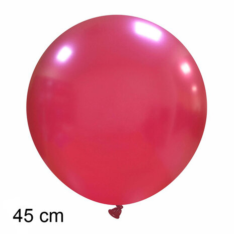 Grote metallic bordeaux ballonnen, 45 cm / 18 inch
