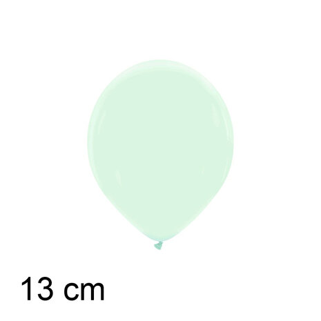 Mint cream ballonnen, 13 cm / 5 inch