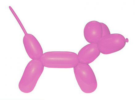 Modelleer vouw ballon roze