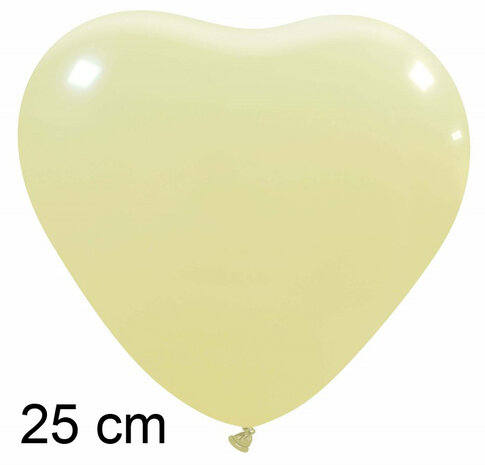 Ivoor hartballonnen, 25cm