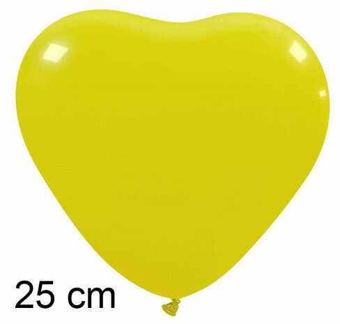 hartballonnen geel, 25cm