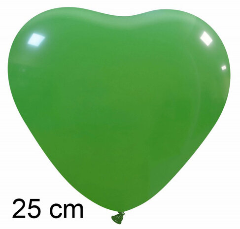hartballonnen groen, 25cm