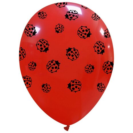 Ladybug / lieveheersbeestje ballonnen, 30 cm