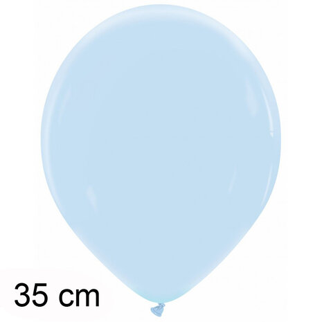 Maya blue / blauw ballonnen, 35 cm / 14 inch
