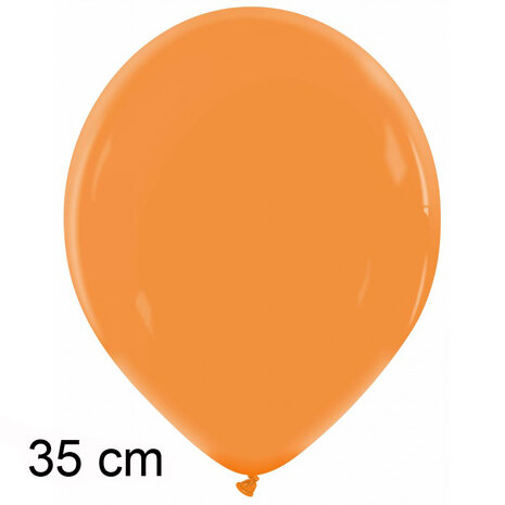 Orange pumpkin / oranje ballonnen, 35 cm / 14 inch