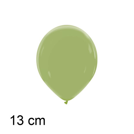 Lily pad - eucalyptus ballonnen, 13 cm / 5 inch