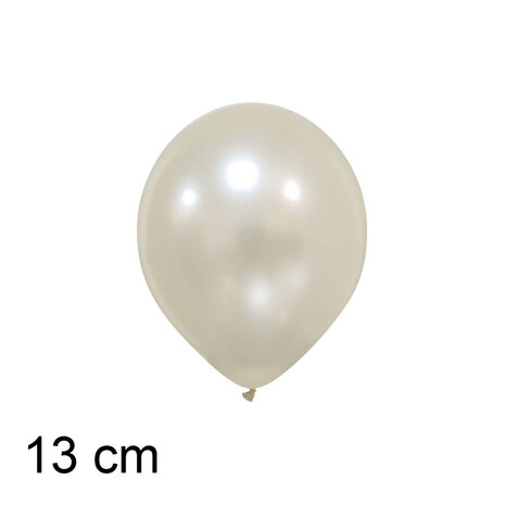 Mother pearl / parelmoer metallic ballonnen, mooi rond, 5 inch