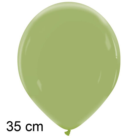 Lily pad / euclayptus ballonnen, 35 cm / 14 inch