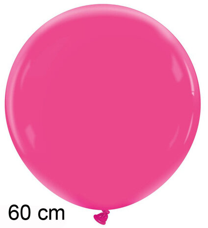 Raspberry pink / roze ballonnen, 60 cm / 24 inch