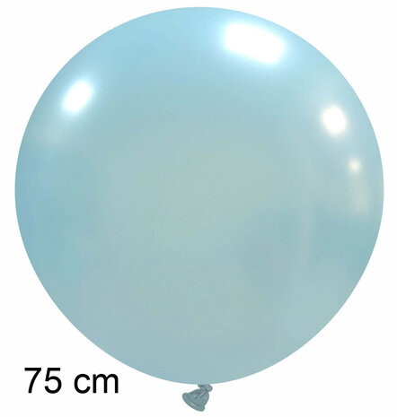 Lichtblauw metallic xl ballon