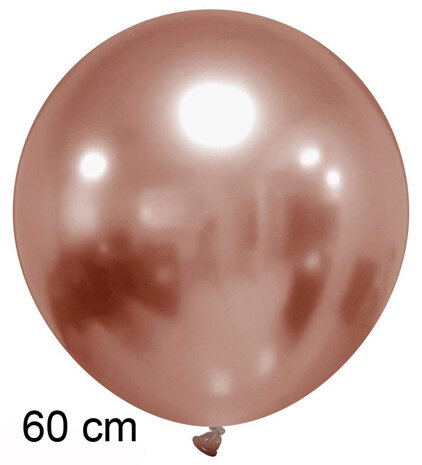 Rose Gold titanium ballonnen, 60 cm / 24 inch