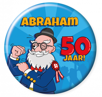 Button Abraham 50 jaar