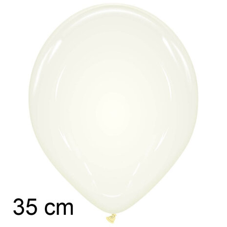 transparante ballon, doorzichtig, 35 cm, 14 inch