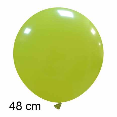 Grote lime groene ballonnen, 48 cm / 19 inch