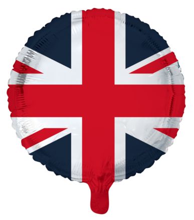 UK / Engeland / Union Jack folieballon, 46 cm