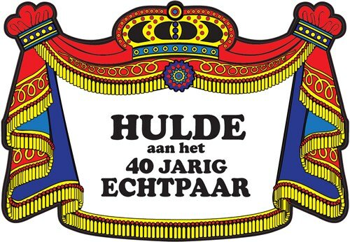 huldebord 40 jarig echtpaar