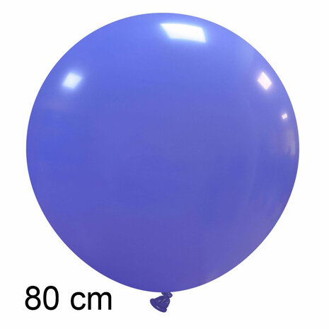 XL ballon periwinkle, 80 cm, latex