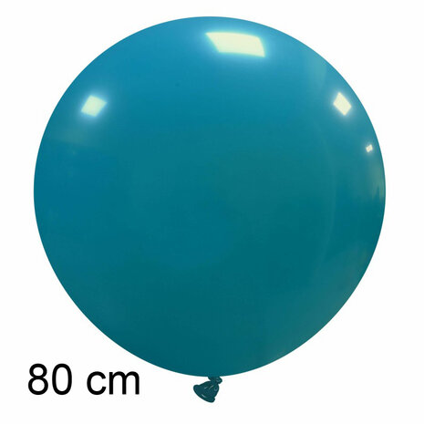 XL ballon turquoise, 80 cm, latex