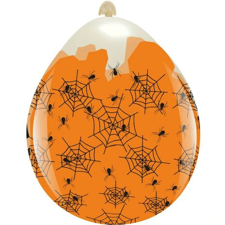 Stuffer ballon met spinnenwebben, 45 cm