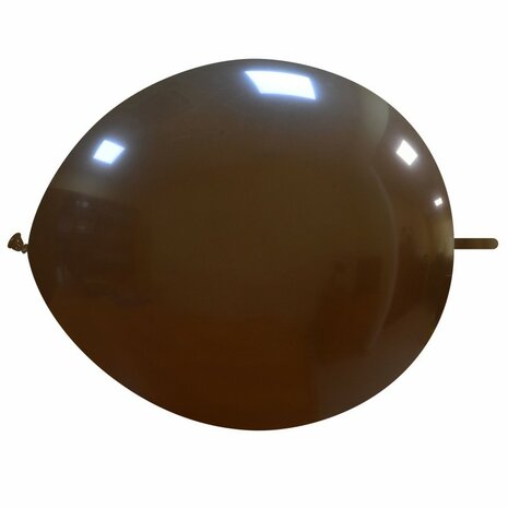 Link / knoopballonnen bruin, 30cm