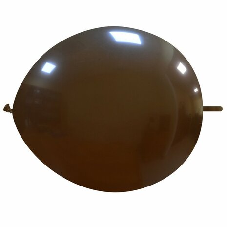 Link / knoopballonnen bruin, 30cm