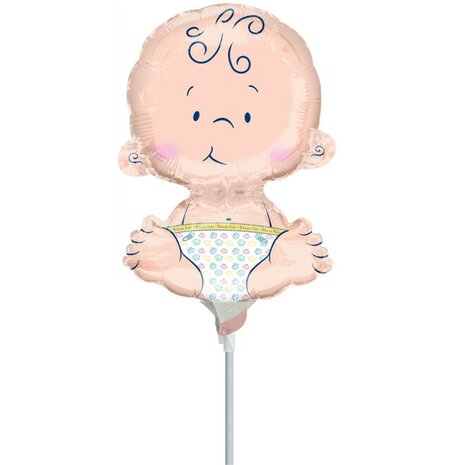 baby minishape folieballon, 25 cm