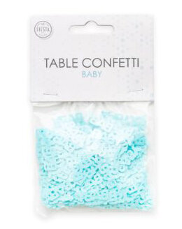 Tafel sier confetti Baby blauw, 14 gr