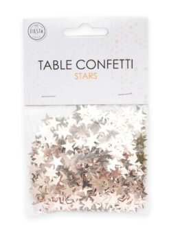 Tafel sier confetti sterretjes rose gold, 14 gr