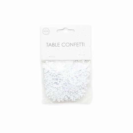 Tafel sier confetti sneeuwvlokjes,  14 gr