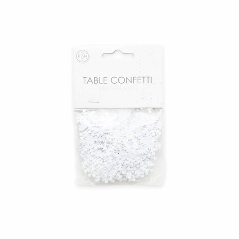 Tafel sier confetti sneeuwvlokjes,  14 gr