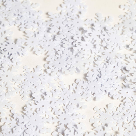 Tafel sier confetti sneeuwvlokjes,  14 gr