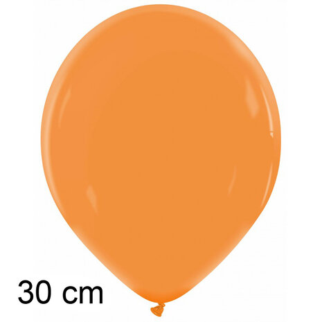 Orange pumpkin / oranje ballonnen, 30 cm / 12 inch